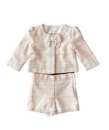Janie and Jack Boucle Pastel Jacket &amp; Shorts Casual Wear Outfit Sz 4 - $113.72 CAD