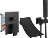 Airuida Wall Mount Bathtub Faucet In Matte Black, With Handheld Shower S... - $174.93