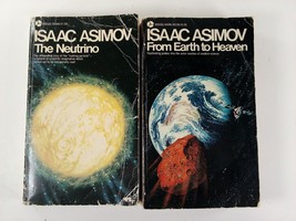 2 Isaac Asimov Paperback Books: The Neutrino, From Earth to Heaven - £3.73 GBP