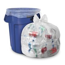 Aluf Plastics 33 Gallon Clear Trash Bags - 33" x 39" - 1.5 MIL (eq) - CS... - $34.63