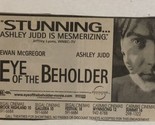 Eye Of The Beholder Vintage Movie Print Ad Ewan McGregor Ashley Judd TPA10 - $5.93