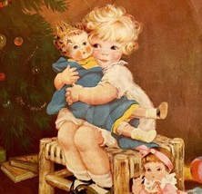 Christmas Edition Farmer&#39;s Wife Front Cover 1933 Doll Full Page Lithograph DWU1 - £20.02 GBP