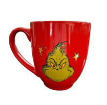Dr. Seuss The Grinch Ceramic Mug Red Microwave safe - $19.78