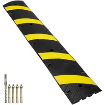 VEVOR 72&#39;&#39; Rubber Speed Bump 2 Channel 22000 lbs Load Heavy Duty Speed Hump - $160.95