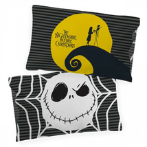 The Nightmare Before Christmas Glow In The Dark Reversible Pillow Case 2-Pack B - £18.42 GBP