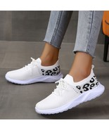 Leopard Breathable Mesh Lace Up Athletic - $64.37 CAD