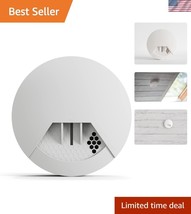 Wireless Smoke Detector with Photoelectric Sensor - Battery Powered Safe... - $1,176.96 MXN