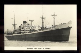 ca0197 - Ellerman Line Cargo Ship - City of Carlisle , built 1946 - post... - $3.18