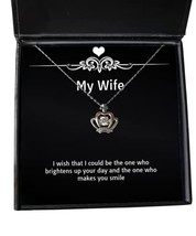 Beautiful Wife Crown Pendant Necklace, I Wish That I Could be The one wh... - $49.95