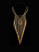 Fringe necklace flapper necklace Faith rises Chandelier necklace necklac... - $145.00