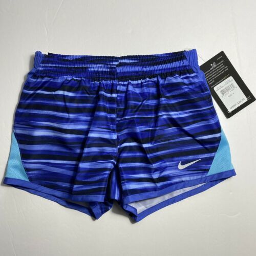 Primary image for Nike Girls Dri-Fit Running Shorts Sz 4 6 Comet Blue NEW