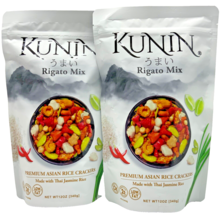 2x KUNIN Rigato Mix Premium Japanese Rice Crackers 12oz - £29.01 GBP