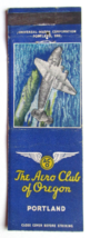 The Aero Club of Oregon - Portland 20 Strike Matchbook Cover Airplane on... - £1.37 GBP