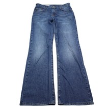 Lucky Brand Jeans Womens 6 Blue Dungarees Mid Rise Classic Fit Casual Pants - £23.34 GBP