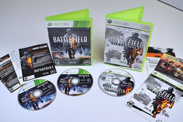 Lot of 2 XBox 360 Battlefield Bundle Bad Company 2 &amp; Battlefield 3 Video Games - £6.72 GBP