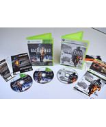 Lot of 2 XBox 360 Battlefield Bundle Bad Company 2 &amp; Battlefield 3 Video... - £6.76 GBP