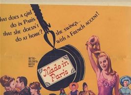 Made in Paris Original 1966 Movie Window Poster Ann Margret Chad Everett... - $21.78