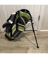 Tommy Armour Junior 4 Club Beginner Golf Bag Green Black 22&quot; H Great Con... - $46.72