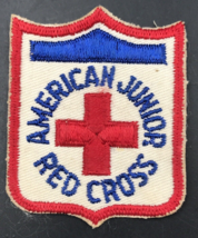 Vintage American Junior Red Cross Patch 2&quot; x 2.5&quot; - £9.74 GBP