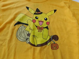 Pokemon Pikachu Men&#39;s Short Sleeve T Shirt Yellow Halloween 2022 Cotton ... - $18.01