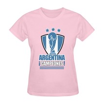 Argentina Champions 3 stars FIFA World Cup Qatar 2022 Pink T-Shirt Campe... - €18,96 EUR+