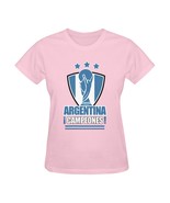 Argentina Champions 3 stars FIFA World Cup Qatar 2022 Pink T-Shirt Campe... - $30.07 CAD+