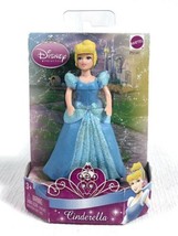 Rare Disney Princess Rubber Glitter Cinderella 4&quot; Mini Doll P5141  *NEW* - £14.74 GBP