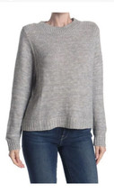 Susina Women’s Casual Minimalist Soft Heather Gray Crew Neck Pullover Sz XS - $17.82