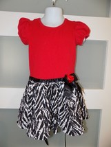 Bonnie Jean Red Rose Dropwaist Tiered Dress Size 3T Girl's EUC - $18.25