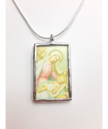 Christmas Madonna Vintage Image Pendant - €21,12 EUR+