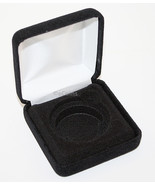 Lot of 10 Black Felt COIN DISPLAY GIFT METAL BOX holds 1-IKE or Silver E... - $49.95