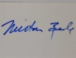Milton Berle (d. 2002) Autographed 3x5 Index Card - $19.99