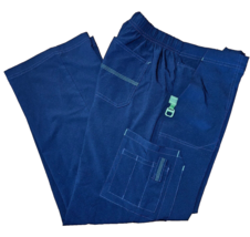 Carharrt Force Scrub Pants Womens Petite Medium Blue Bootcut Cross Flex C52110 - £15.05 GBP