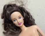 Nude Barbie Doll Brunette Teresa Doll for Oaak Blue Eyes - $16.82