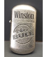 Vtg Pre Owned Winston Cigarettes &quot;No Bull&quot; Metal Lighter Refillable - £6.17 GBP
