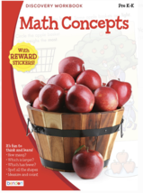 Discovery Workbook Math Concepts with Reward Stickers - Pre K-K NEW - £7.88 GBP
