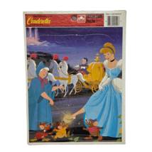VINTAGE DISNEY GOLDEN FRAME TRAY PUZZLE CINDERELLA GLASS SLIPPER 12 PIECE - $7.60