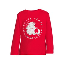 Holiday Time Toddler Christmas Long Sleeve T-Shirt, Red Size 2T - £10.89 GBP