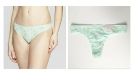 Auden Mint Green Cotton Blend Light Airy Thong Pantie Size XS - £3.96 GBP