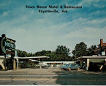 Fayetteville, Arkansas - Town House Motel &amp; Restaurant - Vintage c1960 P... - $5.36