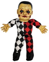 Harlequin Toy TALKING CREEPY HELLEQUIN CLOWN HAUNTED DOLL Horror Prop De... - £22.75 GBP