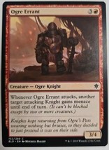 MTG Magic The Gathering Card Ogre Errant Creature Ogre Knight Red Throne Of Eldr - £3.86 GBP