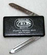 Vintage Southern Saw Service Atlanta Georgia Park Money Clip File Pocket Knife - £11.65 GBP