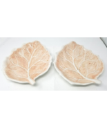 Leaf Tray Italian Ceramic Italy Nut Dish Autumn Decorations Set of 2 Vin... - £22.19 GBP