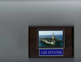 USS STENNIS PLAQUE CVN-74 NAVY US USA MILITARY NUCLEAR POWER SUPER CARRI... - $3.95