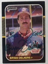 Bryan Oelkers Signed Autographed 1987 Donruss Baseball Card - Cleveland Indians - £7.86 GBP