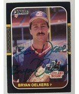 Bryan Oelkers Signed Autographed 1987 Donruss Baseball Card - Cleveland ... - £7.98 GBP