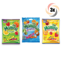 3x Bags Storck Mamba Variety Assorted Mix Fruit Chews 3.52oz ( Mix &amp; Mat... - $13.75