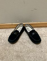 Umi Moire Suede and Patent Leather Girls Loafers, Black - Size 31 (US 13... - $15.84