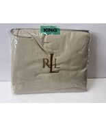 Ralph Lauren British Taupe Khaki Supima Cotton King Extra Deep Fitted Sheet - €105,10 EUR